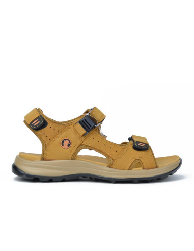 Sandalias Con Velcro Coronel Tapiocca Hombre Mostaza T612-8