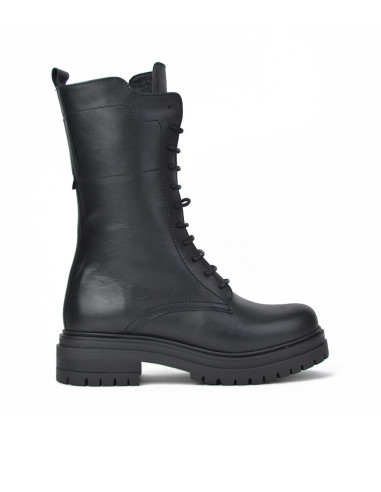 Botas Cordones Coronel Tapiocca Mujer Negro C214-11