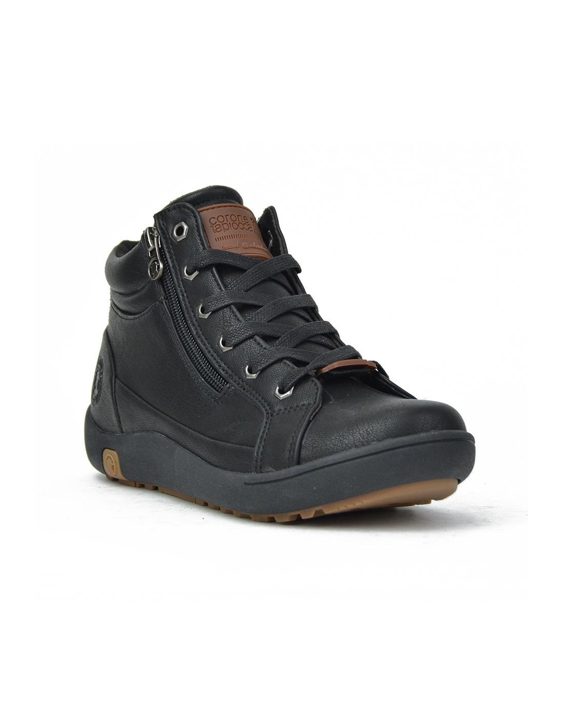 Botines Coronel Tapiocca Senora Negro T960 1